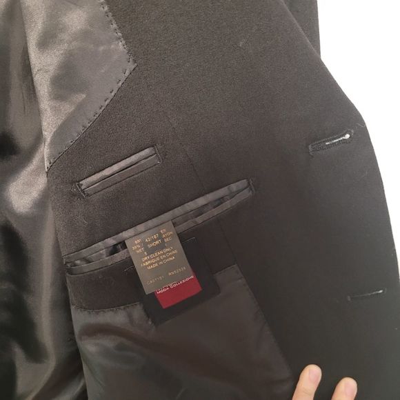 Massimo Moda Collezione Black 42 Short 107 Suit Vest - Picture 5 of 5